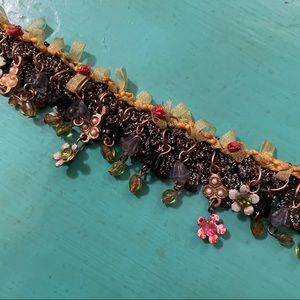 Knit and Beaded Bracelet